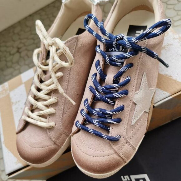 Golden Goose Shoes - Golden Goose White and Gold Sneakers